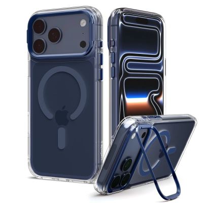 Etui Spigen Ultra Hybrid Optik S MagSafe na iPhone 18 Pro Max / 17 Pro Max - przezoczysto-granatowe