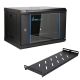 10. Extralink LITE 6U 530X400 WALL-MOUNTED RACKMOUNT CABINET BLACK Stojak wolnostojący/ścienny/podłogowy Czarny