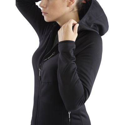 2. Bluza damska z kapturem Viking Jukon Hoodie Lady szybkoschnąca czarna (730/23/0900/09)