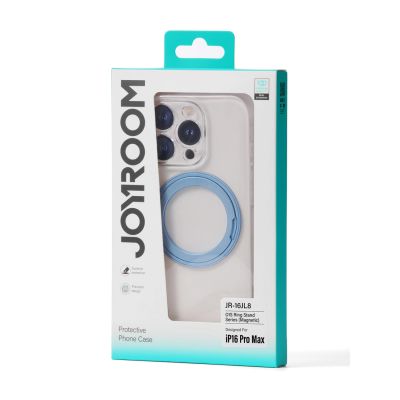 2. Etui Joyroom JR-16JL6 na iPhone 16 Pro Max ultracienkie kompatybilne z MagSafe z ringiem-podstawką 360° - niebieskie