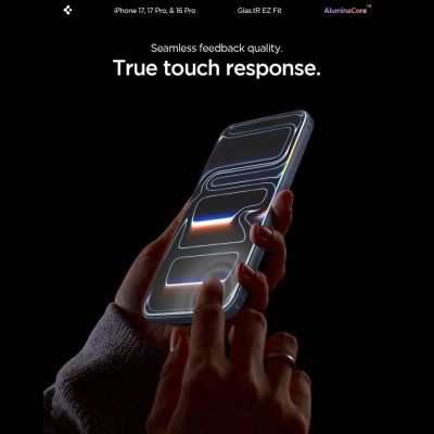 3. Szkło hartowane Spigen Glas.tR EZ Fit na iPhone 16 Pro / 17 / 17 Pro - 2 szt.
