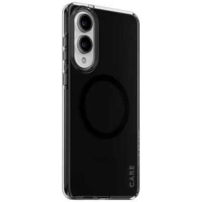 2. Etui CARE by PanzerGlass Flagship Urban Combat Black QI na Samsung Galaxy S25 Edge - półprzezroczyste