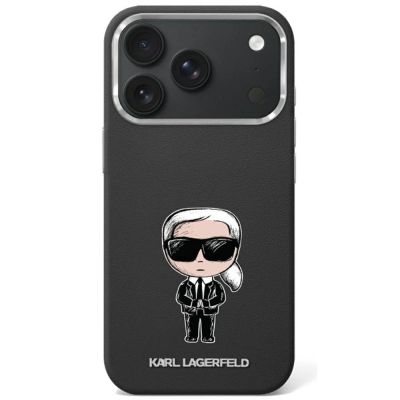 Etui Karl Lagerfeld Smooth Ikonik Sketch MagSafe do iPhone 18 Pro / 17 Pro - czarne