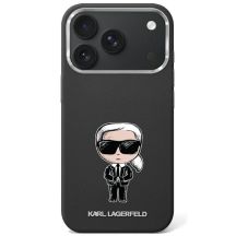 Etui Karl Lagerfeld Smooth Ikonik Sketch MagSafe do iPhone 18 Pro / 17 Pro - czarne