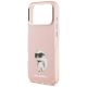 6. Etui Karl Lagerfeld IML Aquarelle Choupette & Logo MagSafe na iPhone 17 Pro - różowe