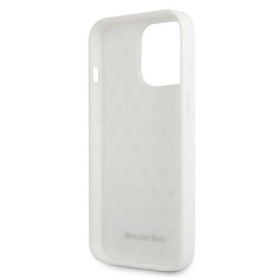7. Etui Mercedes Silver Stars Pattern na iPhone 13 Pro / iPhone 13 - białe