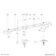 18. Uchwyt do monitora na biurko / Dual DS60-600BL2 NEOMOUNTS