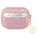 2. Etui Guess Glitter Flake 4G Charm na AirPods Pro 2 - różowe