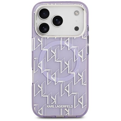 3. Etui Karl Lagerfeld IML KL Monogram MagSafe na iPhone 17 Pro Max - fioletowe