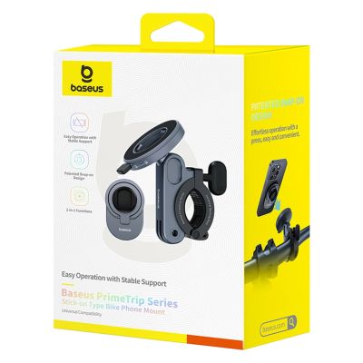 10. Uchwyt rowerowy Baseus PrimeTrip do smartfonów na kierownicę - czarny