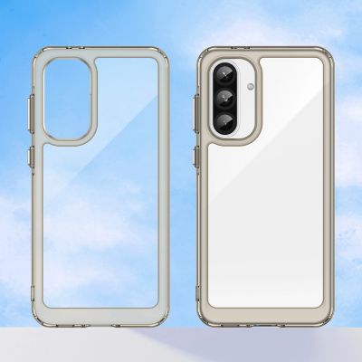 3. Etui Outer Space Case do Samsung Galaxy A26 pokrowiec z elastyczną ramką  - półprzezroczyste, czarne
