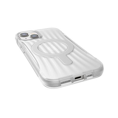 5. Raptic X-Doria Clutch Built Case etui iPhone 14 z MagSafe pokrowiec plecki przezroczysty