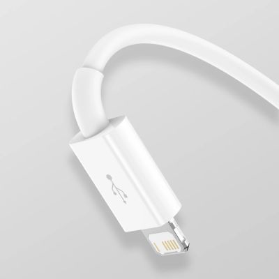 9. Baseus Superior 3w1 kabel USB - Lightning / USB Typ C / micro USB 3,5 A 1,5 m Biały (CAMLTYS-02)