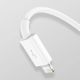 9. Baseus Superior 3w1 kabel USB - Lightning / USB Typ C / micro USB 3,5 A 1,5 m Biały (CAMLTYS-02)