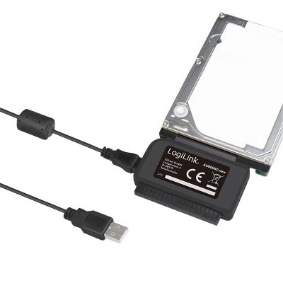 7. Adapter Logilink USB 2.0 na IDE i SATA 2.5" / 3.5" Czarny (AU0006C)