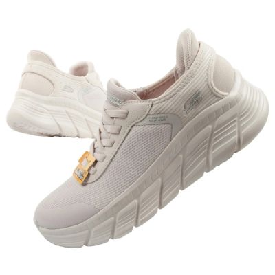 Skechers buty damskie sportowe Bobs B Flex SLIP-INS ecru wygodne