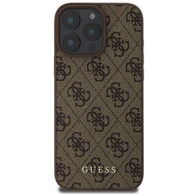 3. Etui Guess 4G Classic na iPhone 16 Pro Max - brązowe