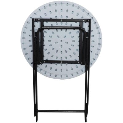 2. STÓŁ SKŁADANY BALKONOWO CATERINGOWY BIAŁY 60x72CM