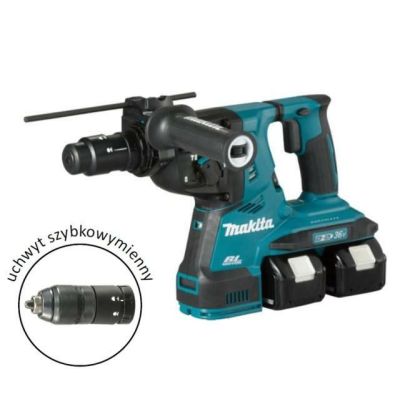 19. Makita Młotowiertarka 2x18V DHR281PT2J 2,9J 2x5,0Ah BL + uchwyt