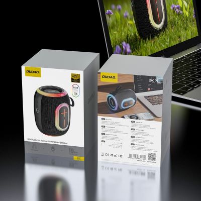 6. Głośnik bezprzewodowy Dudao Y22 podświetlany RGB Bluetooth 5.3 - czarny