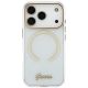 3. Etui Guess IML Script Metal MagSafe na iPhone 18 Pro Max / 17 Pro Max - przezroczyste