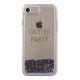 2. Etui Guess Liquid Glitter Party na iPhone 6 / 7 / 8 / SE 2020 / SE 2022 - fioletowe