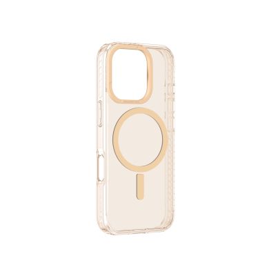 4. Etui silikonowe AMAZINGTHING Titan Pro Mag Case z pierścieniem magnetycznym do iPhone 16 Pro - różowe złoto