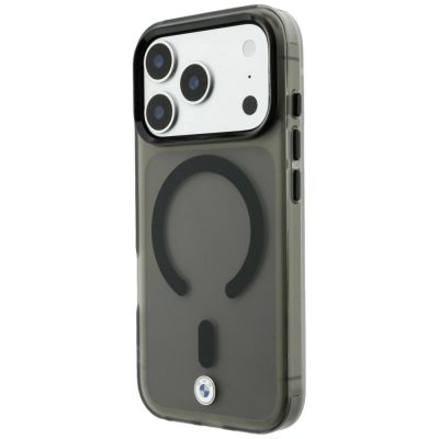 2. Etui BMW Sign Frosted IML & Metal Logo MagSafe na iPhone 18 Pro Max / 17 Pro Max - szare