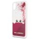 2. Etui Karl Lagerfeld Liquid Glitter na iPhone X - różowe