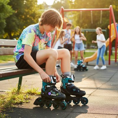 2. NA2053A ŁYŻWOROLKI VIBE TURKUSOWE ROZM. M(37-40) NILS EXTREME