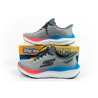 10. Skechers buty sportowe sneakersy męskie Max Run szary SLIP-INS