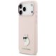 2. Etui Karl Lagerfeld Silicone Choupette Metal Pin na iPhone 18 Pro Max / 17 Pro Max - różowe