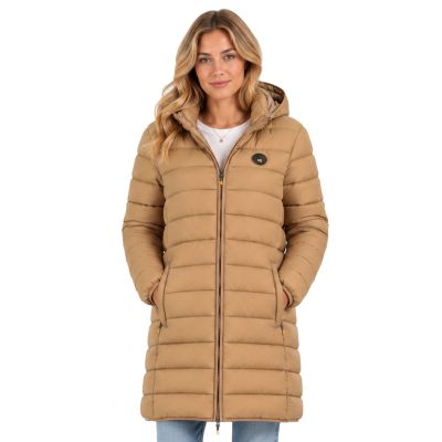 2. Kurtka damska Geographical Norway ATIKAMAP LONG HOOD TAUPE DB LADY 233 (WZ5137F/GN-TAUPE)