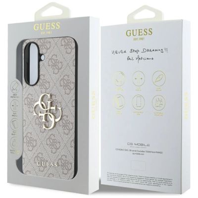 7. Etui Guess Big 4G Logo Classic Logo na Samsung Galaxy A36 - różowe