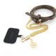 2. Pasek do telefonu Guess 4G Chain CBDY Strap - brązowy