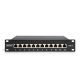 3. Digitus Panel krosowy (patch panel) 10'' 12x RJ45, LSA poziom, kat.6A, ekranowany, 1U, czarny, prowadnica kabli
