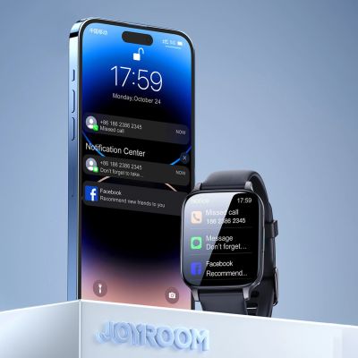 14. Smartwatch Joyroom Fit-Life JR-FT3 Pro z funkcją odbierania połączeń / Bluetooth 5.1 / ochroną IP68 - szary