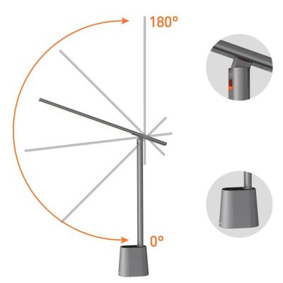 19. Baseus Smart Eye bezprzewodowa biurkowa lampka LED z akumulatorem 2200 mAh szary (DGZG-0G)