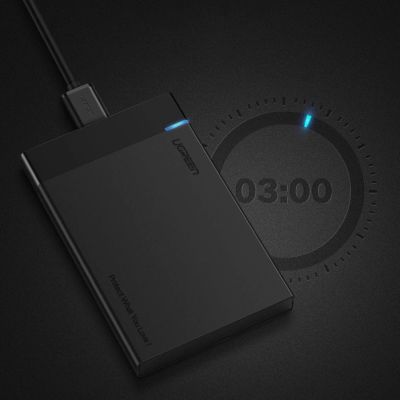 16. Ugreen kieszeń na dysk HDD SSD obudowa dysku SATA 2,5'' USB 3.2 Gen 1 (5 Gbps) micro USB SuperSpeed + kabel 0,5 m czarny (US221 30848)