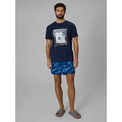 4. T-shirt regular z nadrukiem męski 4F 4FWSS26TTSHM3034-31S