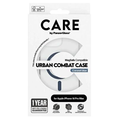 4. Etui CARE by PanzerGlass Flagship Case z MagSafe na iPhone 16 Pro Max - niebieskie