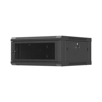 LANBERG SZAFA INSTALACYJNA RACK WISZĄCA 19" 4U 600X600 CZARNA DRZWI PERFOROWANE (FLAT PACK)