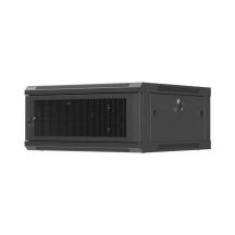 LANBERG SZAFA INSTALACYJNA RACK WISZĄCA 19" 4U 600X600 CZARNA DRZWI PERFOROWANE (FLAT PACK)