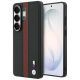 Etui BMW Perforated Stripe Logo MagSafe do Samsung Galaxy S26 Ultra - czerwone