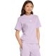 7. Koszulka damska adidas Essentials 3-Stripes Cotton jasnofioletowa JX7619