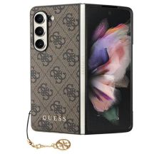 Etui Guess 4G Charms Collection na Samsung Galaxy Z Fold 5 - brązowe
