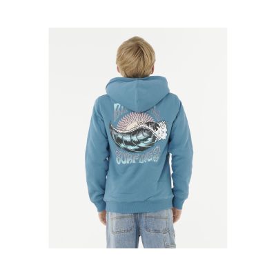 3. Bluza RIP CURL HAZE & TUBE LINED Z/T HOOD-BOY niebieska