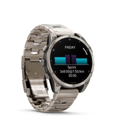 4. Zegarek sportowy Garmin Fenix 8 Amoled 47mm Sapphire Stainless Steel Bracelet