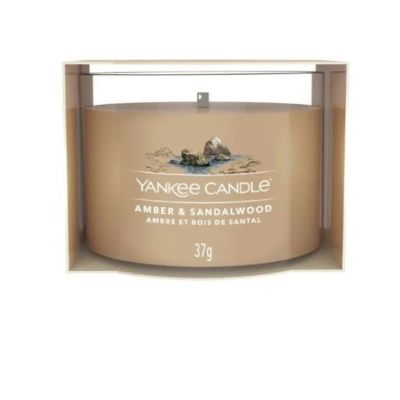 4. Świeca mini AMBER & SANDALWOOD YANKEE