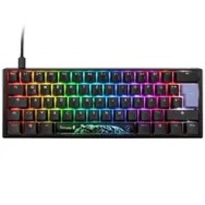 11. Ducky One 3 Classic Mini klawiatura Gaming USB Niemiecki Czarny, Biały